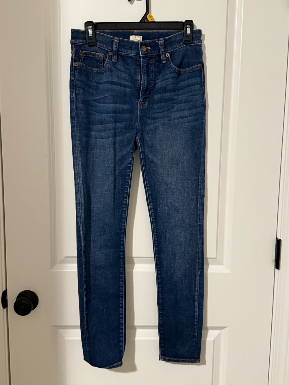 J.Crew Womens High‎ Rise Skinny Jeans Medium Wash Stretch Denim Size 28